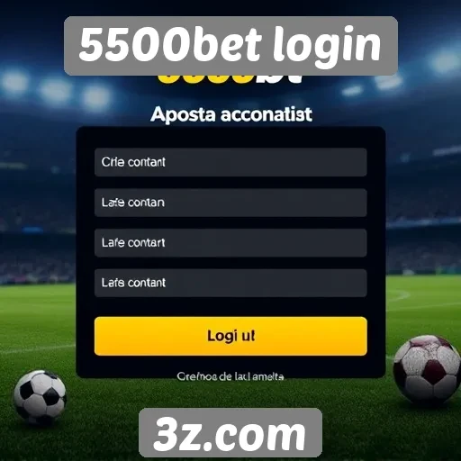 Como criar uma conta no 5500bet login