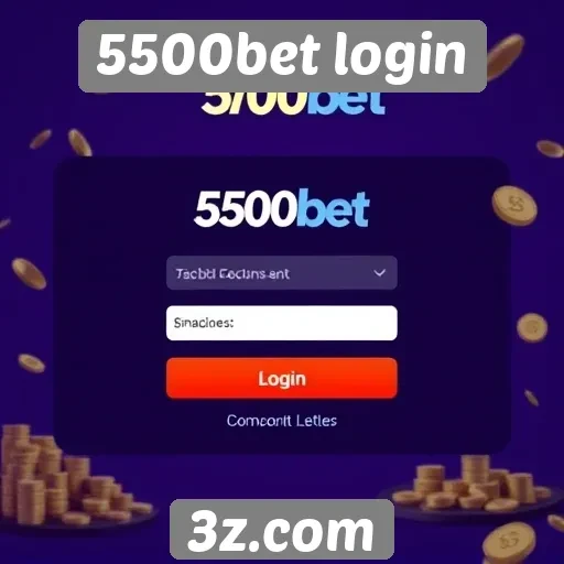 Novidades no design da interface de login do 5500bet
